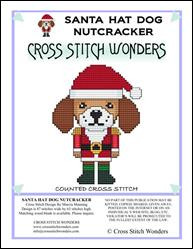 Nutcracker Series - Santa Hat Dog / Cross Stitch Wonders