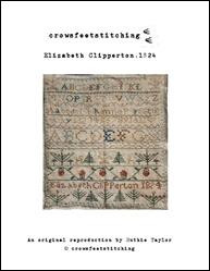 Elizabeth Clipperton, 1824 / Crowsfeetstitching