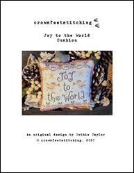 Joy To The World Cushion / Crowsfeetstitching