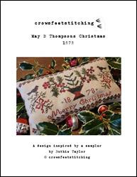 May B Thompson'S Christmas Cushion / Crowsfeetstitching