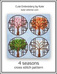 4 Seasons / Cute Embroidery By Kate