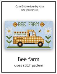 Bee Farm / Cute Embroidery By Kate