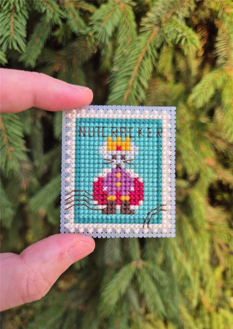 Nutcracker Mouse King Postage Stamp / Cute Embroidery By Kate