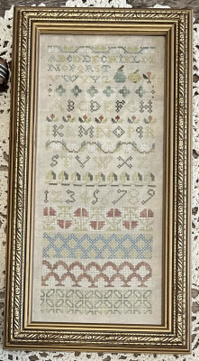 Green Pear Sampler / From The Heart Needleart