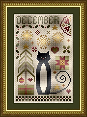Cat Tales Collection: December Cat / Happiness Is Heartmade
