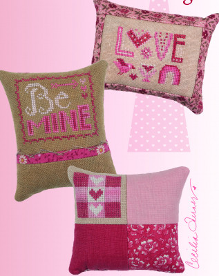 Love Triangle  / Heart In Hand Needleart