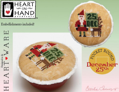 Pocket Round: December 25Th / Heart In Hand Needleart