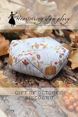 Gift Of October Biscornu / Heartstring Samplery