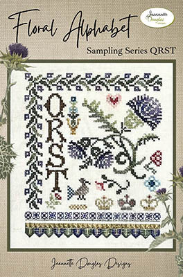 Floral Alphabet Sampling Series - QRST / Jeannette Douglas Designs