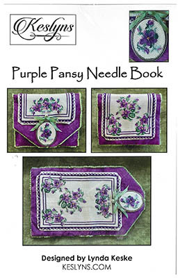 Purple Pansy Needle Book / Keslyn's