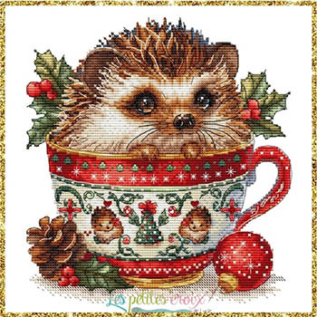 Christmas Animals Cup Hedgehog / Les Petites Croix De Lucie
