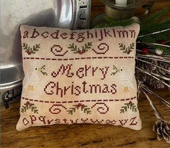Merry Christmas Sampler Pillow / Mani Di Donna