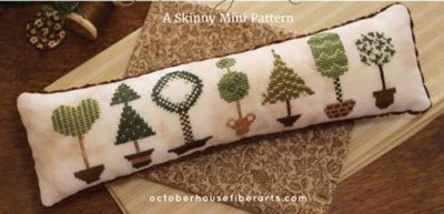 A Skinny Mini - Topiary Row / October House Fiber Arts