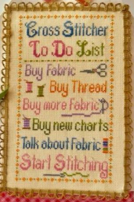 Cross Stitcher "To Do" List / Pickle Barrel Designs
