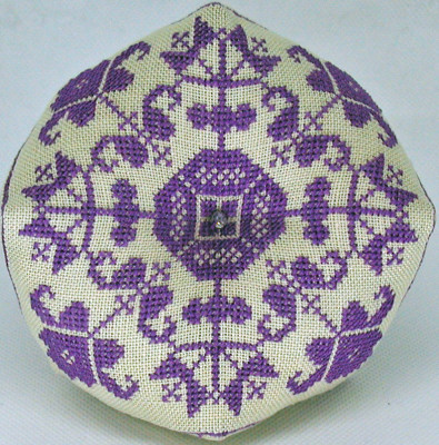 Tulip & Iris Biscornu / Praiseworthy Stitches