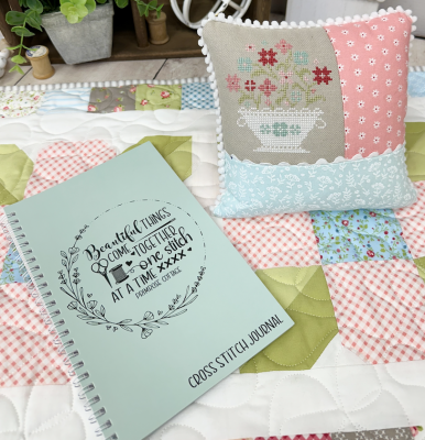 Journal - Beautiful Things To Come Together One Stitch At A Time / Primrose Cottage Stitches