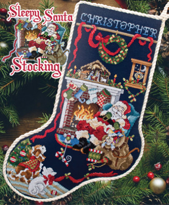 Sleepy Santa-Stocking / Stoney Creek