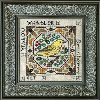 Yellow Warbler - Birdie & Berries Series / Tellin Emblem