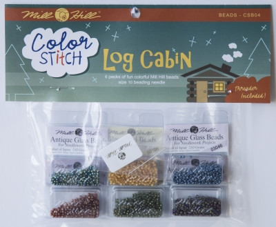 Log Cabin Bead Pack Color Stitch / CSB04