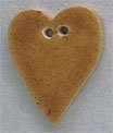 Large Speckled Gold Folk Heart / Mill Hill / 86286