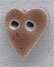 Small Speckled Brown Folk Heart / Mill Hill / 86253