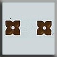 4 Petal Flower Matte Autumn Topaz / Mill Hill / 12190