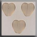 Channeled Heart Matte Smokey Topaz / Mill Hill / 12272
