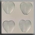 Medium Channeled Heart Matte Crystal / Mill Hill / 12087