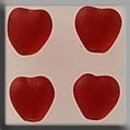 Medium Channeled Heart Matte Ruby / Mill Hill / 12088