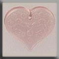Medium Floral Emb. Heart Pale Rose / Mill Hill / 12182