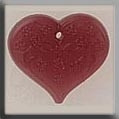 Medium Floral Embossed Heart Rose / Mill Hill / 12114