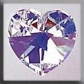 Medium Heart Crystal AB / Mill Hill / 13045
