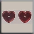 Petite Flat Heart Matte Rose / Mill Hill / 12241