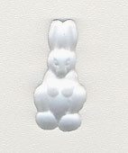 Petite Standing Rabbit Matte Crystal / Mill Hill / 12242