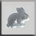 Sitting Bunny Matte Crystal / Mill Hill / 12135