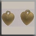 Very Sm Domed Heart Matte Gold / Mill Hill / 12075