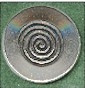 Medium circle spiral embossed / Pewter Buttons & Hooks / PT132