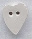 Medium White Folk Heart / Mill Hill / 86258MH