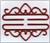 Wrought Iron - Red Finish - 38cm (15.2") / 83238 WI