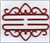 Wrought Iron - Red Finish - 18cm (7-1/8") / 83218 WI