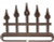 Iron Fence Split Btm - Copper Vein - 6" / AM27614