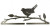 Bird on a Branch Split Btm - Charcoal - 14.5" / AM32012