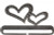 Stitched Hearts Split Btm - Charcoal - 6" / AM27482