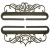 Windy Scroll Bellpull Pair - Charcoal - 6" / AM31632