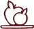 Red Apple - 4-1/2" / MHMA Red Apple Metal 4-1/2" ope...