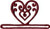 Red Filagree Heart - 3-1/4" / MHMMH1 Red Filagree Heart Metal S...