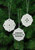 Hardanger White Christmas Bulb Ornaments (Set of 3 assorted) / 015622 WI