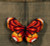 Red Butterfly Ornament / 019410 WI