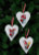 Santa Heart Ornaments 
(3 Designs) / 214236 WI