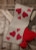 Red Hearts Table Runner / 687275 WI